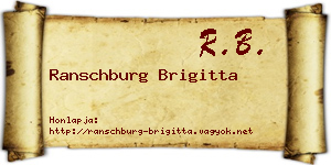 Ranschburg Brigitta névjegykártya